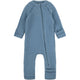 Mikk Line Salopetă bebeluși din lână merino Wool Baby Suit Blue Melange