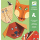 Djeco Origami set creativ cu autocolante Animale