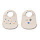 Liewood Silicone Baby Bib Aviator Ecru 2 bucăți