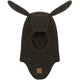 Mikk-Line Cagulă din lână cu urechi de iepuraș Wool Fullface Bunny Ears Dark Brown Melange
