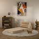 Wigiwama Pouf multifuncțional Flipster pentru bebeluși – Brown Sugar