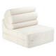Wigiwama Pouf multifuncțional Flipster pentru bebeluși – Crem Alb