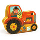 Djeco Puzzle pentru copii Tractor - 16 elemente