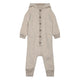 Mikk line baby salopetă cu glugă din lână merinos Melange Offwhite