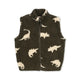 Konges Slojd Vesta fleece pentru copii Jody teddy GRS Dino siluetă