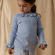 Lil' Atelier Bluză pentru copii pentru fete Zen Blue NMFTANSY