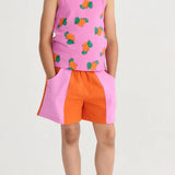 Bobo Choses Color Block pantaloni scurți țesuți pentru fete