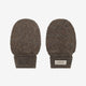 Huttelihut Mănuși cu un deget pentru bebeluși din lână merino Wollfleece, Brown Melange