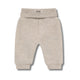 Huttelihut Pantaloni copii din lână merino Camel Melange
