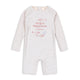 Konges Slojd baby costum de baie dintr-o singură piesă Aster Stripe Bluie