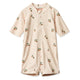 Liewood Costum de baie monobloc cu mânecă scurtă pentru fete Max Peach / Sea shell