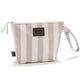 La Millou Waterproof Cosmetic Bag Stripes Beige M