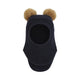 Huttelihut Cagulă copii din lână cu ciucuri din alpaca Dark Navy