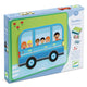 Djeco Puzzle jigsaw magnetic pentru copii Inzebox Vehicule