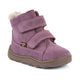 Froddo Cizme de iarnă barefoot pentru copii Zeru Tex Furry Plum