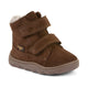 Froddo ghete de iarnă barefoot pentru copii Zeru Tex Furry Brown