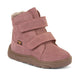 Froddo Cizme de iarnă barefoot pentru copii Zeru Tex Furry roz pastel