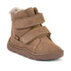 Froddo Ghete de iarnă barefoot pentru copii Zeru Tex Furry Camel Brown