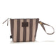 La Millou Waterproof Cosmetic Bag Stripes Brown M