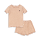 Konges Slojd Set de pantaloni scurți pentru copii cu tricou Roli OCS Cameo Rose