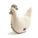 La Millou Granny Hen Pernă de hrănire din bumbac Velvet Leopard Cream