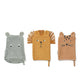 Liewood Sylvester baby washers set de 3pcs. Mix Safari