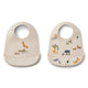 Liewood Bavetă din silicon Tilda All Together / Sandy Set de 2