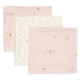 Jollein scutece din muselină 31 x 31 cm Pretty Picnic, pachet de 3