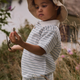 Lil' Atelier Tricou polo pentru copii Loose Coconut Milk Dusty Blue NMMHALDUR