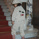 Konges Slojd pantaloni fleece pentru copii Jody GRS Dot lumiere