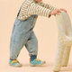 Affenzahn Pantofi de bumbac desculți pentru sugari Prewalker Smally Rhino