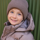 En Fant Căciulă copii tricotată Beanie cu căptușeală Pine Bark